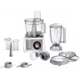 Virtuves kombains Bosch MC812S814, 1250 W, 3,9 L bļoda, nerūsējošais tērauds/balts, mainīgs ātrums, rotējošā vadība