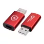 Dzimuma pārveidotājs Microconnect MC-ACADAP-SC USB A uz USB C sarkans