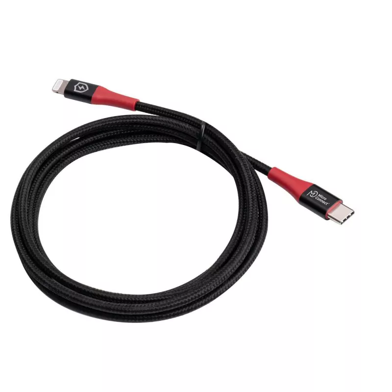 Microconnect MC-CLIGHTNING-SC zibens kabelis 1.5 m melns
