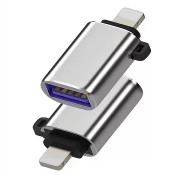 Microconnect MC-LIGHTUSB3 savienotāju adapteris Lightning USB A sudraba krāsā