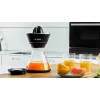 Citrus spiede Bosch MCP72GPB — elektriskā citrusaugļu spiede, nerūsējošais tērauds, 1 L sulas trauks, melna