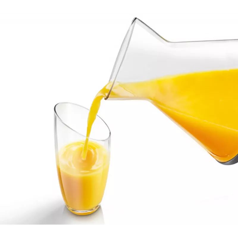 Citrus spiede Bosch MCP72GPB — elektriskā citrusaugļu spiede, nerūsējošais tērauds, 1 L sulas trauks, melna