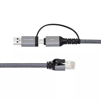 Microconnect CAT6 RJ45 FTP uz USB A-C adaptera kabelis, 2 metru tīkla adapteris