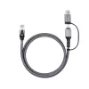 Microconnect CAT6 RJ45 FTP uz USB A-C adaptera kabelis, 3 metru tīkla adapteris