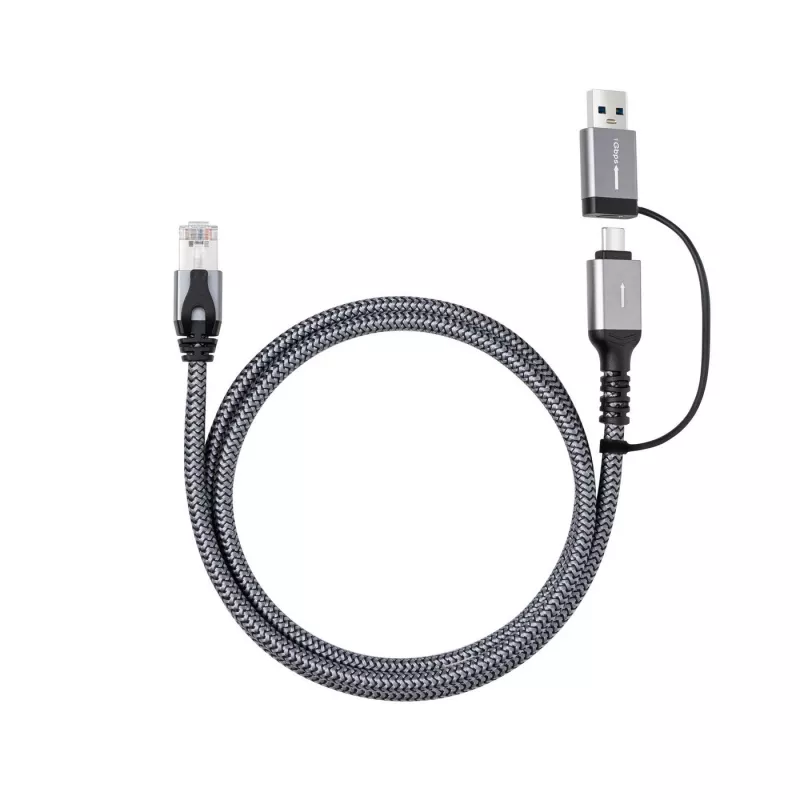 Microconnect CAT6 RJ45 FTP uz USB A-C adaptera kabelis, 10 metru tīkla adapteris