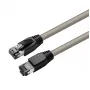 Microconnect MC-SFTP80025 tīkla kabelis pelēks 0,25 m Cat8.1 S/FTP (S-STP)