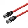 Microconnect MC-SFTP80025R tīkla kabelis, sarkans, 0,25 m, Cat8.1, S/FTP (S-STP)