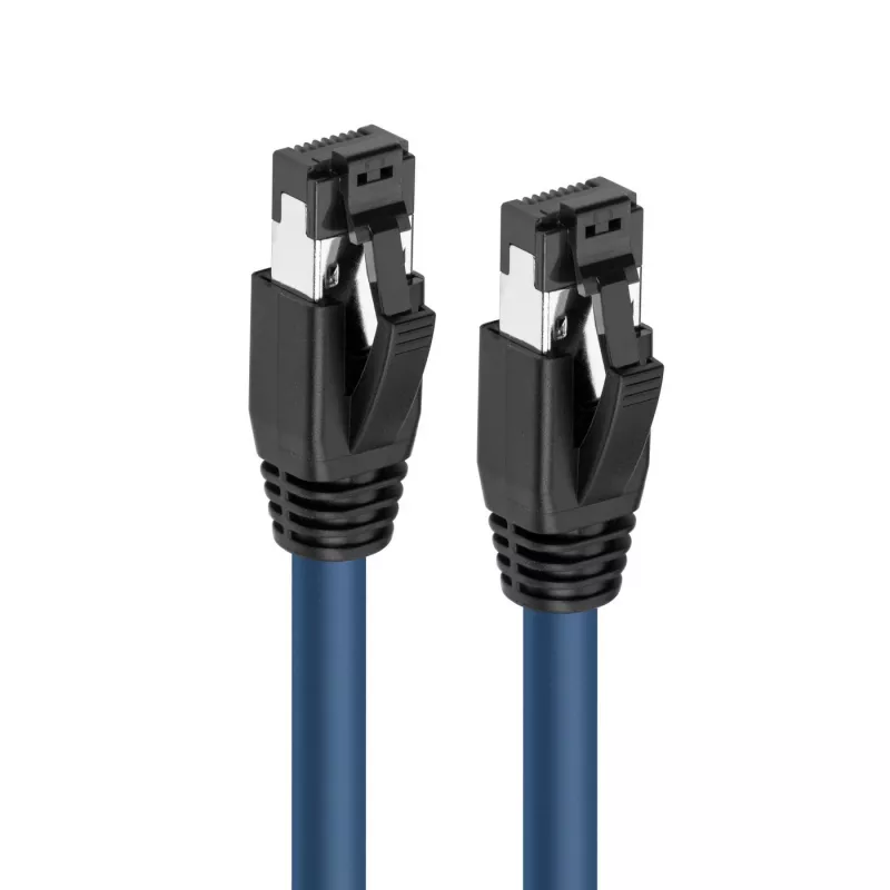 Microconnect MC-SFTP8010B tīkla kabelis zils 10 m Cat8.1 S/FTP (S-STP)