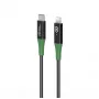 Microconnect MC-SMART USB C-L-2 lightning kabelis 2 m Melns, Zaļš