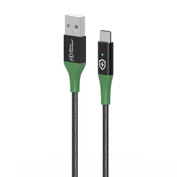 Microconnect MC-SMART USB-A-C-02 USB kabelis USB 2.0 2 m USB A USB C Melns, Zaļš