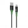 Microconnect MC-SMART USB-A-C-02 USB kabelis USB 2.0 2 m USB A USB C Melns, Zaļš