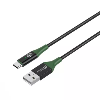 Microconnect MC-SMART USB-A-C-02 USB kabelis USB 2.0 2 m USB A USB C Melns, Zaļš