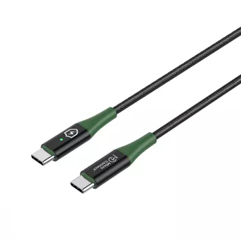 Microconnect MC-SMART USB-C-C-01 USB kabelis USB 2.0 1 m USB C Melns, Zaļš