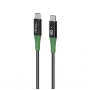 Microconnect MC-SMART USB-C-C-02 USB kabelis USB 2.0 2 m USB C, melns, zaļš