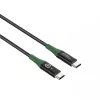Microconnect MC-SMART USB-C-C-02 USB kabelis USB 2.0 2 m USB C, melns, zaļš