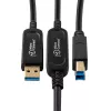 Microconnect MC-USB3.0AB10OP USB kabelis USB 3.2 Gen 2 (3.1 Gen 2) 10 m USB A USB B Melns