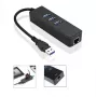 Microconnect MC-USB3.0HUBWETH klēpjdatora dokstacija/portu replikators USB 3.2 Gen 1 (3.1 Gen 1) Type-A melns
