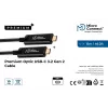 Microconnect MC-USB3.1C15OP USB kabelis USB 3.2 Gen 2 (3.1 Gen 2) 15 m USB C Melns