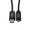 Microconnect MC-USB3.2CA20OP USB kabelis USB 3.2 Gen 2 (3.1 Gen 2) 20 m USB A USB C Melns