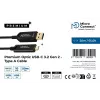 Microconnect MC-USB3.2CA20OP USB kabelis USB 3.2 Gen 2 (3.1 Gen 2) 20 m USB A USB C Melns