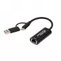 Microconnect MC-USBACNET2.5G savienotāju adapteris USB C RJ-45 0,2 m Melns
