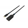 Video kabeļa adapteris Microconnect MC-USBCDP-A 0,2 m USB Type-C uz DisplayPort, melns