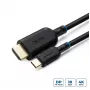 Microconnect MC-USBCHDMI2 video kabeļa adapteris 2 m USB Type-C HDMI Melns