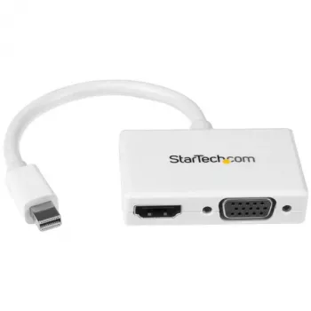 StarTech.com Ceļojumu A/V adapteris: 2 vienā Mini DisplayPort uz HDMI vai VGA pārveidotājs - Balts