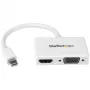 StarTech.com Ceļojumu A/V adapteris: 2 vienā Mini DisplayPort uz HDMI vai VGA pārveidotājs - Balts