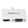 StarTech.com Ceļojumu A/V adapteris: 2 vienā Mini DisplayPort uz HDMI vai VGA pārveidotājs - Balts
