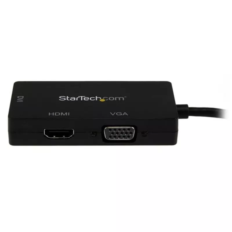 StarTech.com Travel A/V Adapter: 3-in-1 Mini DisplayPort to VGA DVI or HDMI Converter
