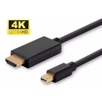 Microconnect MDPHDMI2B-4K video kabeļa adapteris 2 m Mini DisplayPort HDMI A tips (standarta) Melns
