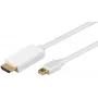 Microconnect MDPHDMI5 video kabeļa adapteris 5 m Mini DisplayPort HDMI Type A (standarta) balts