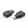 Microconnect MDPMDPF savienotāju adapteris Mini DisplayPort uz DisplayPort melns