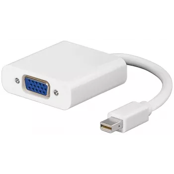 Microconnect MDPVGA video kabeļa adapteris 0,15 m Mini DisplayPort VGA (D-Sub) balts