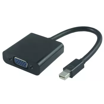 Microconnect MDPVGA2B video kabeļa adapteris 0,15 m Mini DisplayPort VGA (D-Sub) melns