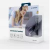 Austiņas Gembird MHS-U-001 USB vadu austiņas