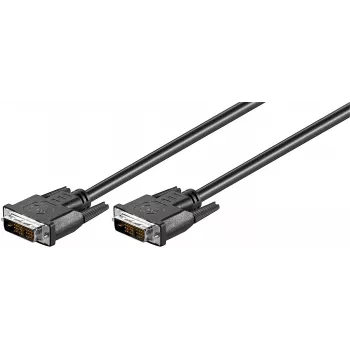Microconnect MONCCS1 DVI kabelis 1 m DVI-D melns