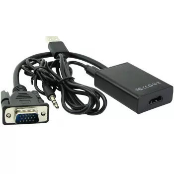 Microconnect MONGGHDMI video kabeļa adapteris 0,3 m HDMI Type A (Standard) VGA (D-Sub) Melns