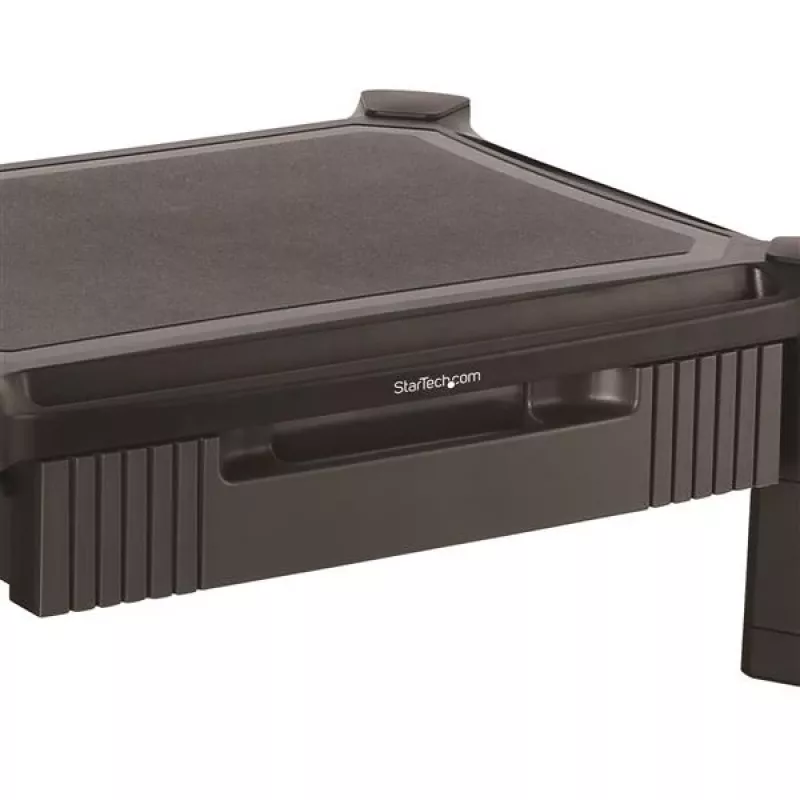 StarTech.com Monitora paaugstinātājs - atvilktne - augstumā regulējams, brīvi stāvošs, 10 kg, 33 cm (13 collas), 81,3 cm (32 collas), augstuma regulēšana, melns