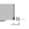 Compulocks Mac Studio Ledge Lock adapteris atslēdzams kabeļslēgs sudraba krāsā