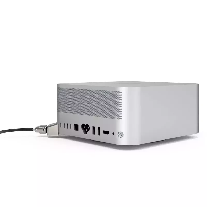 Compulocks Mac Studio Ledge Lock adapteris atslēdzams kabeļslēgs sudraba krāsā