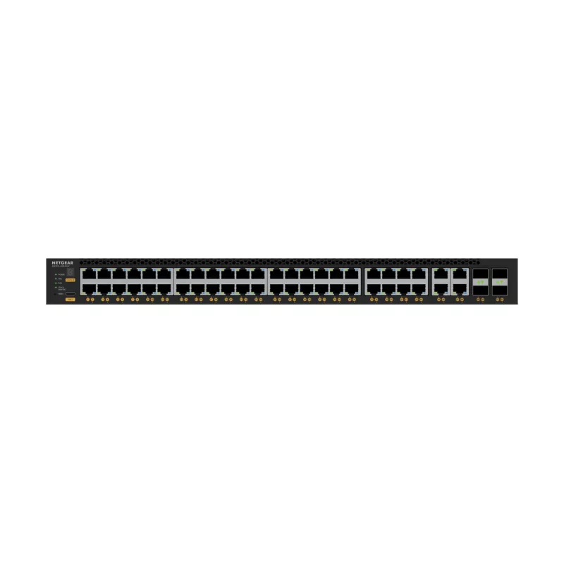 NETGEAR M4350-44M4X4V pārvaldāms L3 2.5G Ethernet (100/1000/2500) Power over Ethernet (PoE) 1U melns
