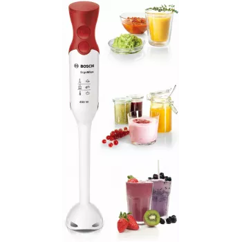 Bosch MSM64010 blenderis Iegremdējamais blenderis 450 W Sarkans, Balts