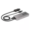StarTech.com 3 portu MST centrmezgls - DisplayPort uz 3x HDMI, trīskārši 4K 60 Hz monitori, DP 1.4 vairāku monitoru video adapteris, 1 pēdas (30 cm) iebūvēts kabelis, USB barošana, tikai Windows