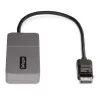 StarTech.com 3 portu MST centrmezgls - DisplayPort uz 3x HDMI, trīskārši 4K 60 Hz monitori, DP 1.4 vairāku monitoru video adapteris, 1 pēdas (30 cm) iebūvēts kabelis, USB barošana, tikai Windows