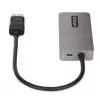 StarTech.com 3 portu MST centrmezgls - DisplayPort uz 3x HDMI, trīskārši 4K 60 Hz monitori, DP 1.4 vairāku monitoru video adapteris, 1 pēdas (30 cm) iebūvēts kabelis, USB barošana, tikai Windows