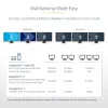StarTech.com 3 portu MST centrmezgls - DisplayPort uz 3x HDMI, trīskārši 4K 60 Hz monitori, DP 1.4 vairāku monitoru video adapteris, 1 pēdas (30 cm) iebūvēts kabelis, USB barošana, tikai Windows