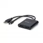 StarTech.com 2 portu vairāku monitoru adapteris - Mini DisplayPort uz 2x DisplayPort MST centrmezgls - Dual 4K 30Hz - video sadalītājs paplašinātai darbvirsmas režīmam tikai Windows datoros - mDP 1.2 uz 2x DP