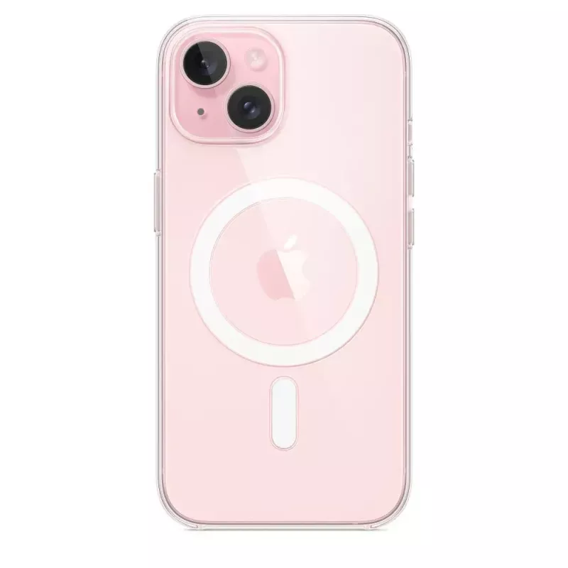 Aizsargapvalks iPhone 15, Apple, MagSafe, caurspīdīgs, PC, 6,1 collai